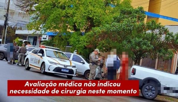 Menino de três anos fica ferido após ser atropelado no Centro de Ijuí