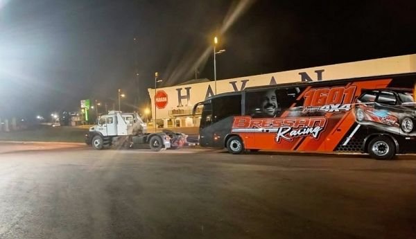 Ônibus alvo de busca e apreensão da Polícia Federal é recolhido pela Brigada em Ijuí