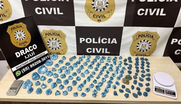 Polícia Civil apreende drogas em residência no bairro Lambari, em Ijuí