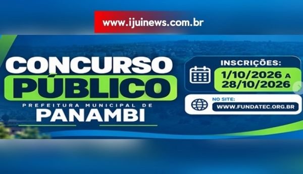 Publicado Edital de abertura do Concurso Público de Panambi