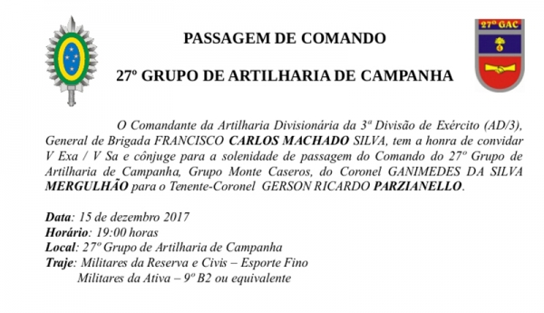 Passagem de Comando 2023 - 2º Grupo de Artilharia Antiaérea