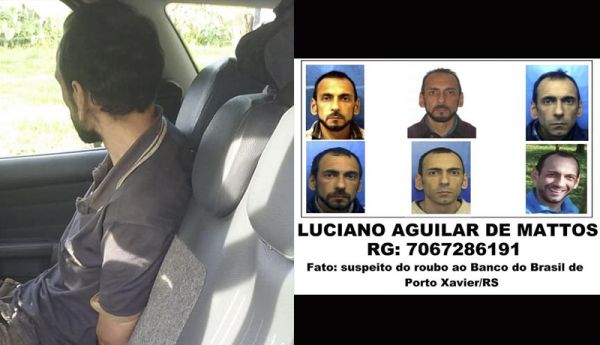 Resta um! Preso foragido de assalto no BB de Porto Xavier, seguido de morte de PM
