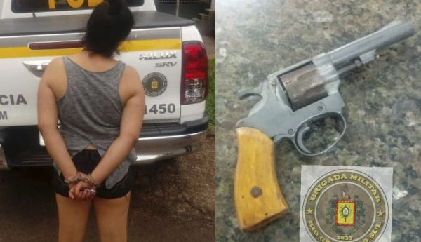 Denunciada por vizinhos ameaçados, “Andressinha” é detida por posse irregular de arma de fogo